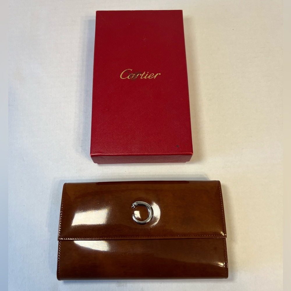 Cartier panther long wallet with box and COA card - Picture 1 of 16